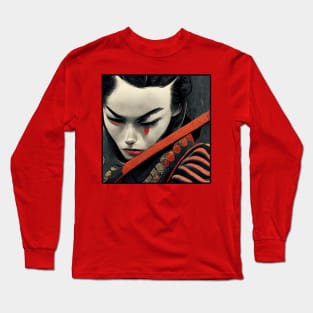 Female Samurai Long Sleeve T-Shirt